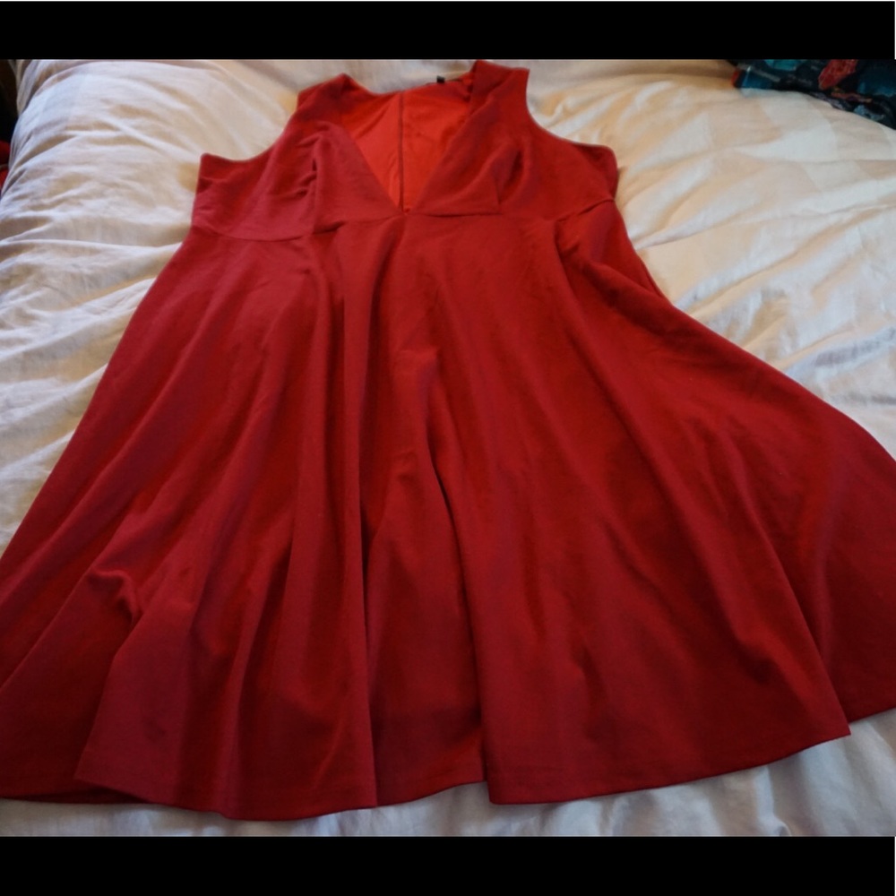 Eloquii Layer Dress in Red size 22